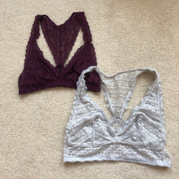 2-Pack Victoria’s Secret Lace Racerback Bralettes - Picture 1 of 4